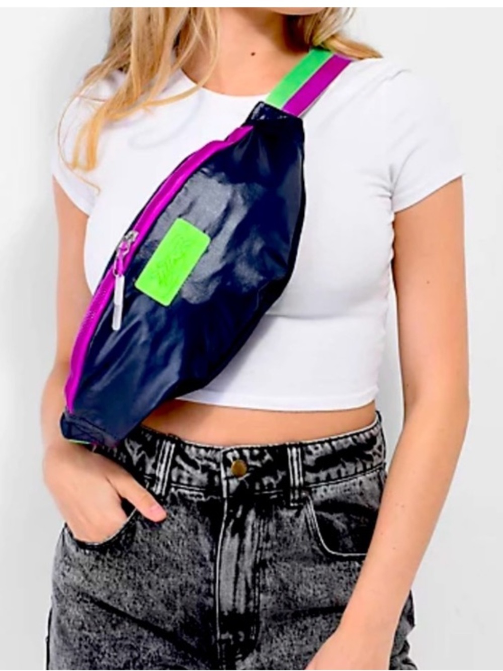 Nike Heritage 3L Festival Fanny Pack Crossbody Obsidian Green Purple DZ6293-451
